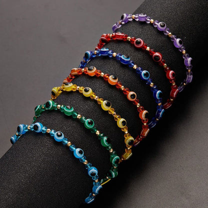 Evil Eye Beaded Bracelet Lucky Braid Rope Adjustable String Amulet Bracelet Retro Crystal Bead Friends Bracelet Jewelry for Women Men(Dark Blue) Apparel & Accessories > Jewelry > Bracelets Generic   