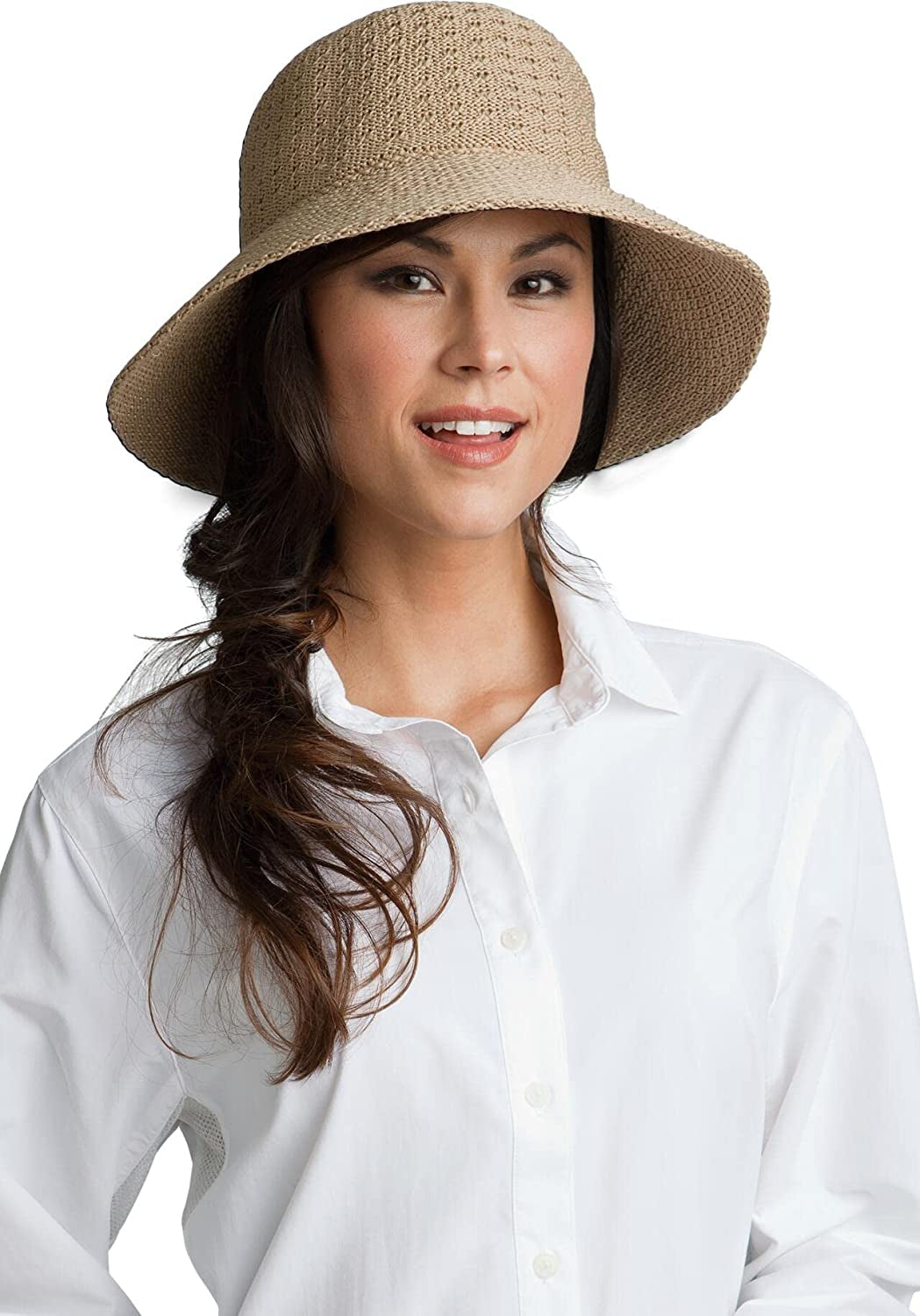 Coolibar UPF 50+ Women'S Marina Sun Hat - Sun Protective Apparel & Accessories > Clothing Accessories > Hats Coolibar Tan One Size 