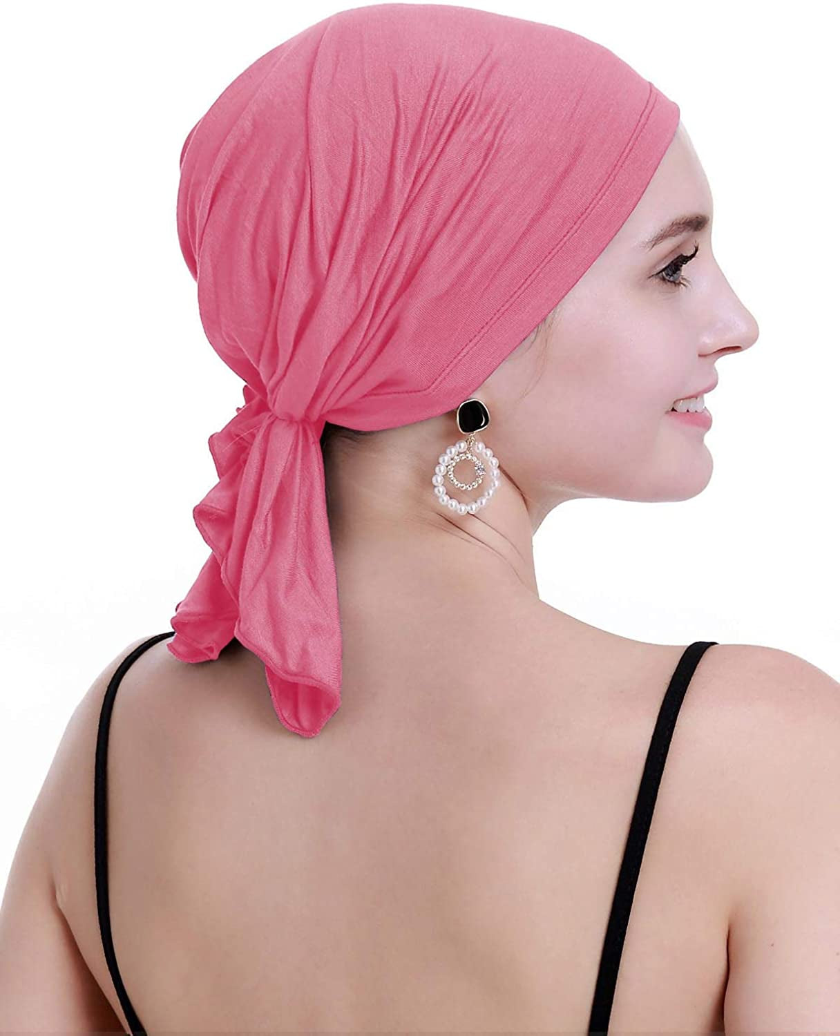 Osvyo Bamboo Chemo Headscarf for Women Hair Loss - Cancer Slip on Headwear Turbans Sealed Packaging Apparel & Accessories > Clothing Accessories > Headwear osvyo   