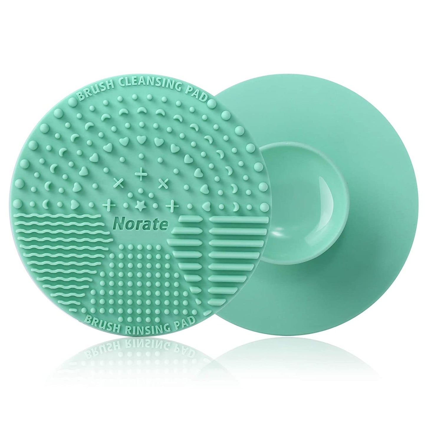 Brush Cleaning Mat, Silicone Makeup Cleaning Brush Scrubber Mat Portable Washing Tool Cosmetic Brush Cleaner with Suction Cup for Valentines Day Health & Beauty > Personal Care > Cosmetics > Cosmetic Tools > Makeup Tools Norate   