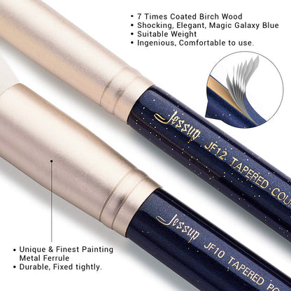 Jessup Brush Set Make up Brushes Powder Brush Face Lip Make-Up Brush Professional Beauty Brush Tools&Kits 30 Pcs Prussian Blue T470 Health & Beauty > Personal Care > Cosmetics > Cosmetic Tools > Makeup Tools Jessup   