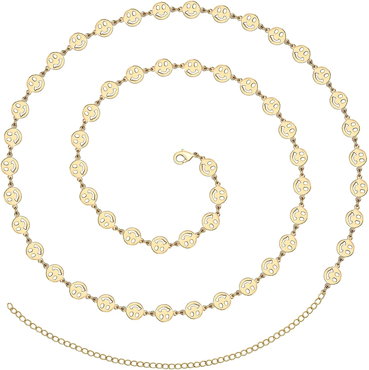 TOBENY 27.5/33.5/40 Inches Waist Belly Chains for the Waist for Women 14K Gold Plated Belly Chains for Women plus Size Body Chain for Women Teens Apparel & Accessories > Jewelry > Body Jewelry TOBENY D 27.5 Inches 
