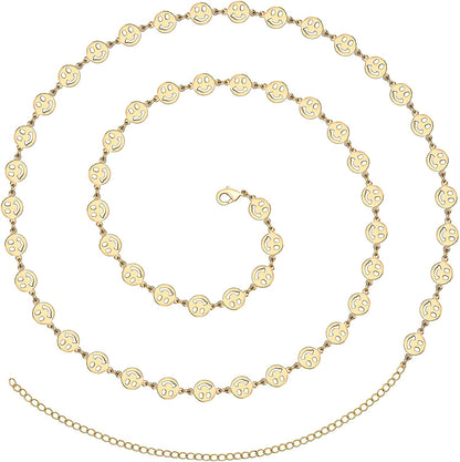 TOBENY 27.5/33.5/40 Inches Waist Belly Chains for the Waist for Women 14K Gold Plated Belly Chains for Women plus Size Body Chain for Women Teens Apparel & Accessories > Jewelry > Body Jewelry TOBENY D 27.5 Inches 
