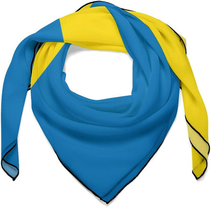 Buonota Ukrainian Flag Fashion Square Scarf Neck Scarf Head Scarf Shawl, Very Suitable for Events, Parties, Weddings, Travel, Birthday Gifts Apparel & Accessories > Clothing Accessories > Scarves & Shawls Buonota White-style-3  