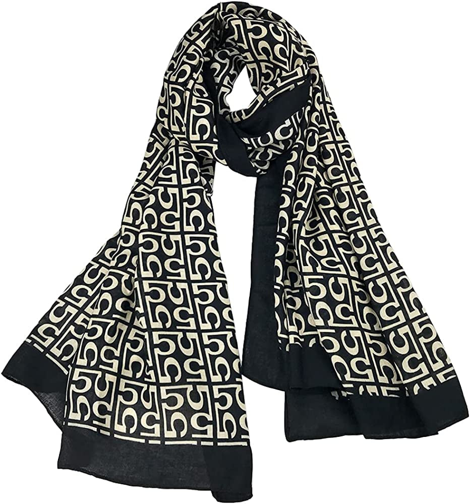 FINIZO Women'S Scarves Lady Light Soft Fashion Solid Scarf Wrap Shawl for All Season Apparel & Accessories > Clothing Accessories > Scarves & Shawls FINIZO 28-black  