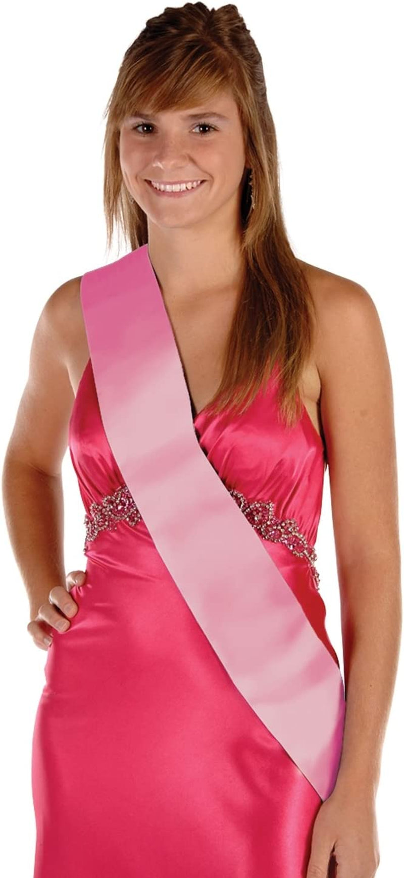Satin Sash (Yellow) Party Accessory (1 Count) (1/Pkg) Apparel & Accessories > Clothing Accessories > Sashes Beistle Pink  