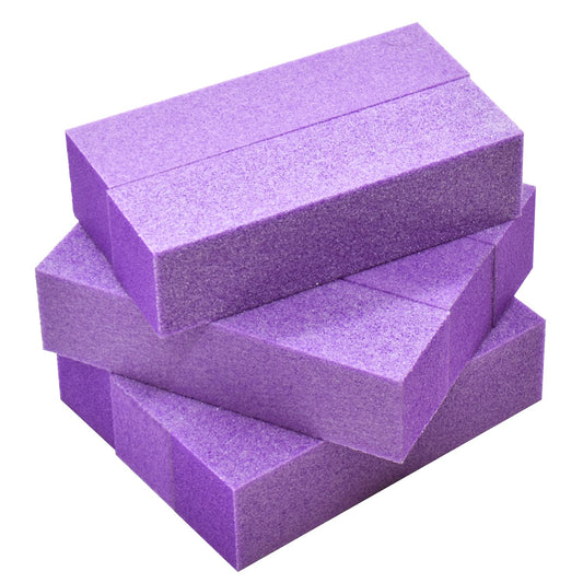 Karlash 8 Pcs 4 Way Nail Buffer Block File 180/180 Nail Art Manicure Tool (Purple White) Health & Beauty > Personal Care > Cosmetics > Cosmetic Tools > Nail Tools Karlash   