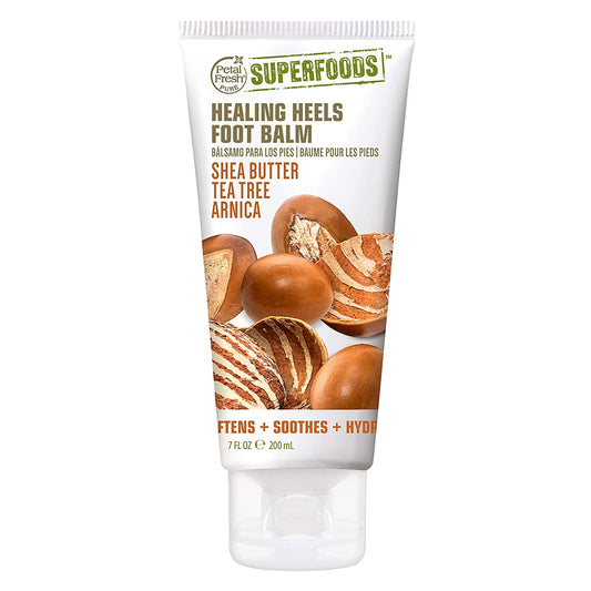 Petal Fresh Superfoods Foot Balm Infused with Shea Butter, Tea Tree & Arnica, Intensive Foot Care Therapy for Dry, Cracked Heels & Feet, Vegan and Cruelty Free, 7 Oz Health & Beauty > Personal Care > Foot Care Petal Fresh Healing Heels Balm  