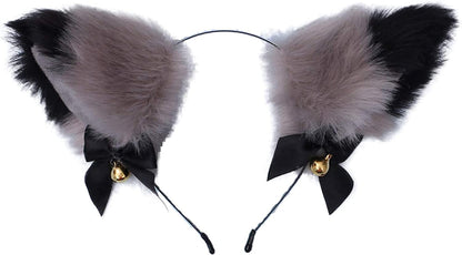 Faylay Cosplay Girl Plush Furry Cat Ears Headwear Accessory for Cam Girl Party Apparel & Accessories > Clothing Accessories > Headwear Faylay 13-hjhhlhhdj  