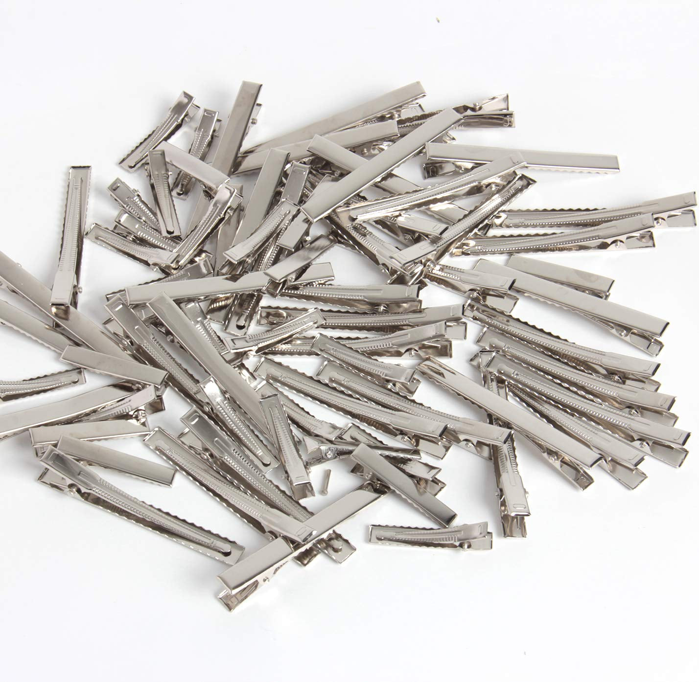 HAPY SHOP 80 Pcs Silver Alligator Hair Clip Flat Top with Teeth 3 Inch and 1.6 Inch for Hair Care, Arts & Crafts Projects, Dry Hanging Clothing, Office Paper Document Organization,2 Sizes Health & Beauty > Personal Care > Hair Care HAPY SHOP   