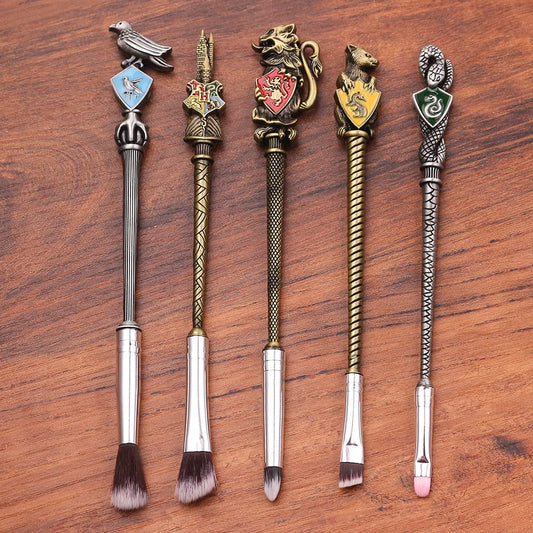 Potter Makeup Brush Set for Women with Gift Bag 5Pcs Metal Magic Eye Shadow Eyeliner Blending Pencil Lip Brush Beauty Tools (Bronze01) Health & Beauty > Personal Care > Cosmetics > Cosmetic Tools > Makeup Tools PIOZIO Bronze01  