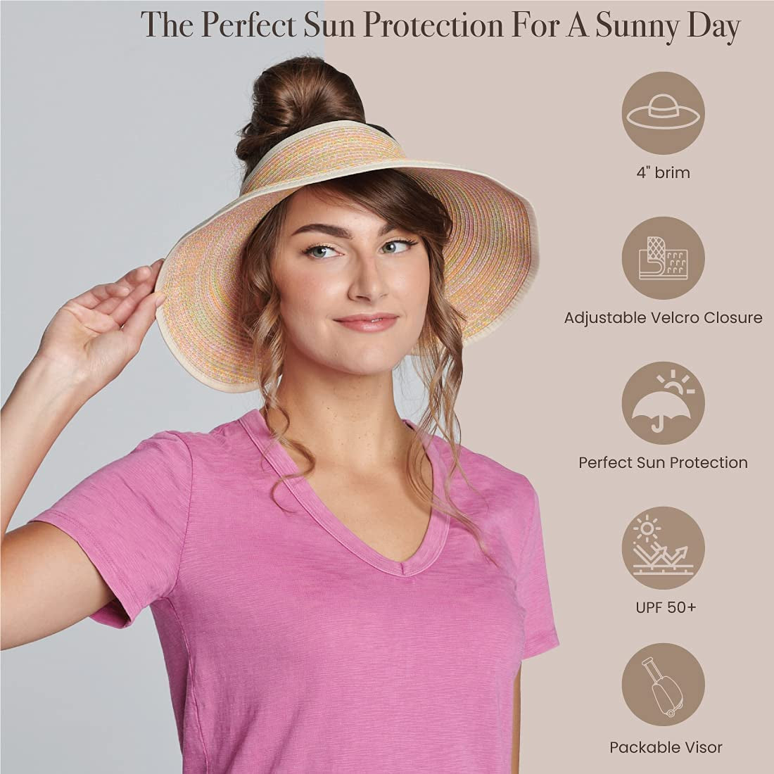 San Diego Hat Company Women'S UBV002OSXPS, Mixed Pastels, One Size Apparel & Accessories > Clothing Accessories > Hats San Diego Hat Co.   