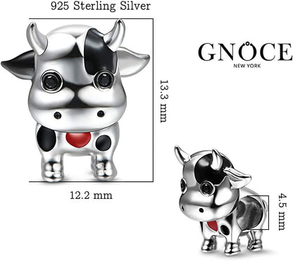 GNOCE Animal Charm Bead Sterling Silver Zodiac Signs Charm Bead Fit Bracelet/Necklace Jewelry Gift for Women Mens Apparel & Accessories > Jewelry > Bracelets GNOCE   