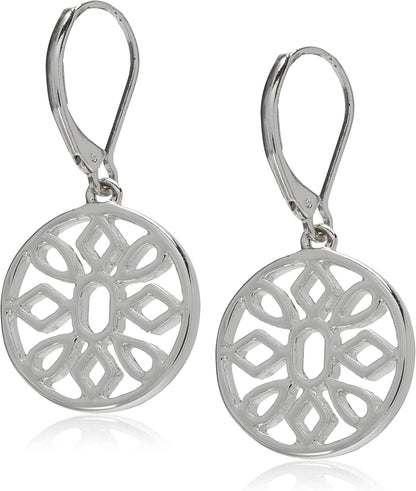 Nine West Classics Apparel & Accessories > Jewelry > Earrings KYLIE MAX Silver Flower Drop Earrings 