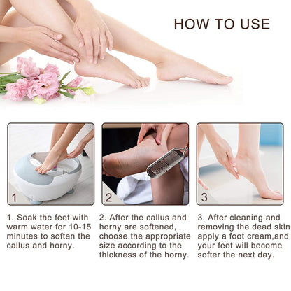 Colossal Foot Rasp Foot File and Callus Remover, Best Foot Care Pedicure Metal Surface Tool to Remove Hard Skin, Can Be Used on Both Wet and Dry Feet, Surgical Grade Stainless Steel File Health & Beauty > Personal Care > Foot Care Whiteh   