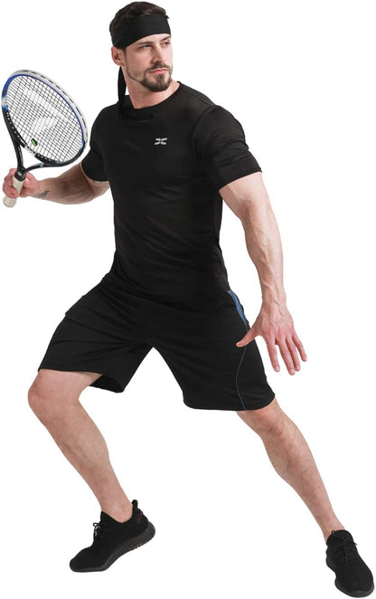 Sports Headband - Head Tie Tennis Tie Hairband - Sweatbands Headbands Wristbands Head Wrap - Ideal for Working Out,Tennis Apparel & Accessories > Clothing Accessories > Bandanas & Headties DEMIL   