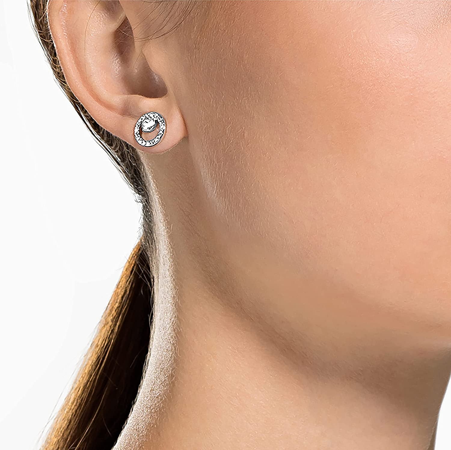 SWAROVSKI Creativity Circle Jewelry Collection, Clear Crystals Apparel & Accessories > Jewelry > Earrings SWAROVSKI   