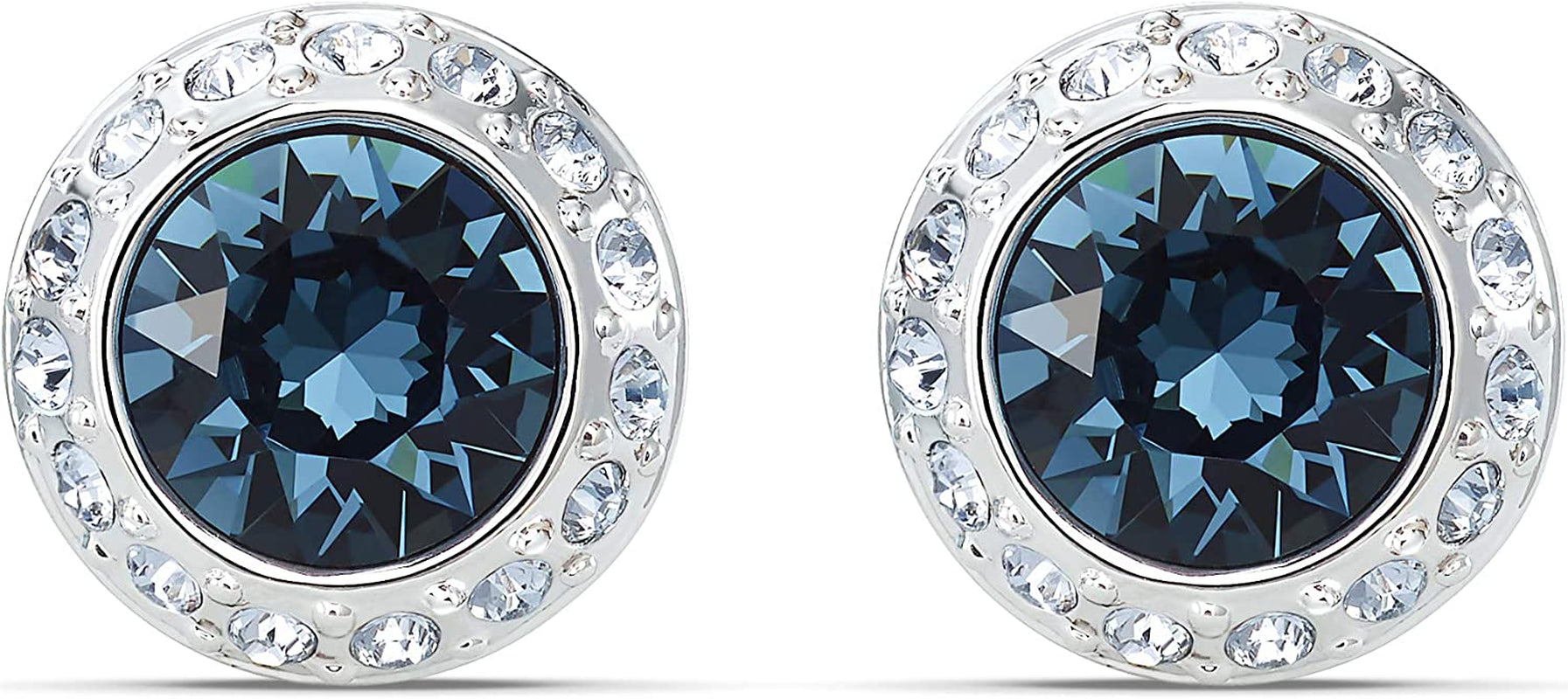 Swarovski Angelic Crystal Jewelry Collection, Rhodium Tone Finish, Blue Crystal, Pink Crystal, Clear Crystal Apparel & Accessories > Jewelry > Bracelets SWAROVSKI Stud Pierced Earrings  