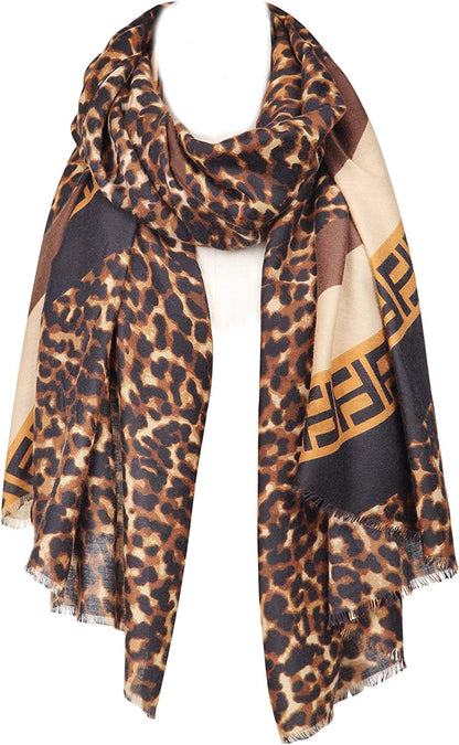 Nabegum Leopard Print Scarf for Women Cheetah Animal Lightweight Fall Blanket Scarves Apparel & Accessories > Clothing Accessories > Scarves & Shawls Nabegum   