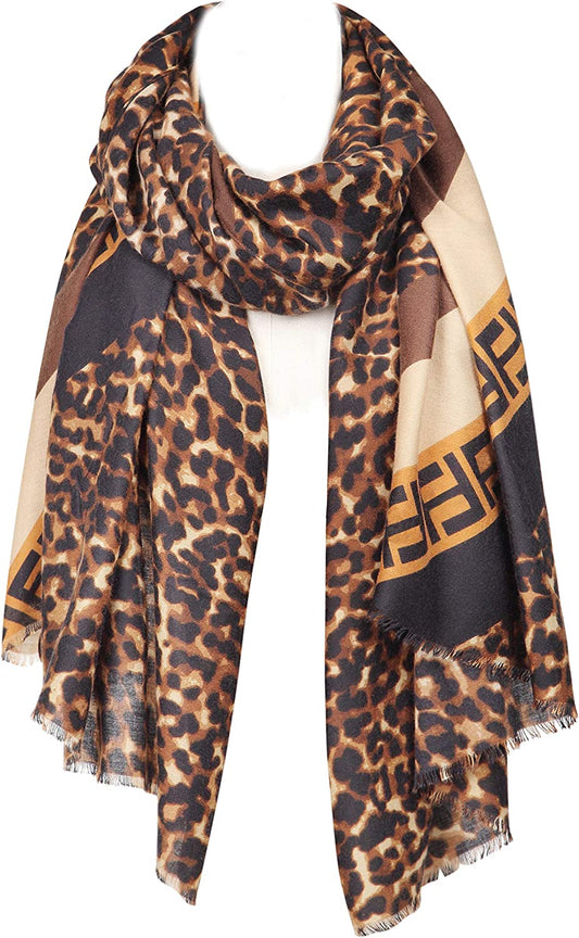 Nabegum Leopard Print Scarf for Women Cheetah Animal Lightweight Fall Blanket Scarves Apparel & Accessories > Clothing Accessories > Scarves & Shawls Nabegum   
