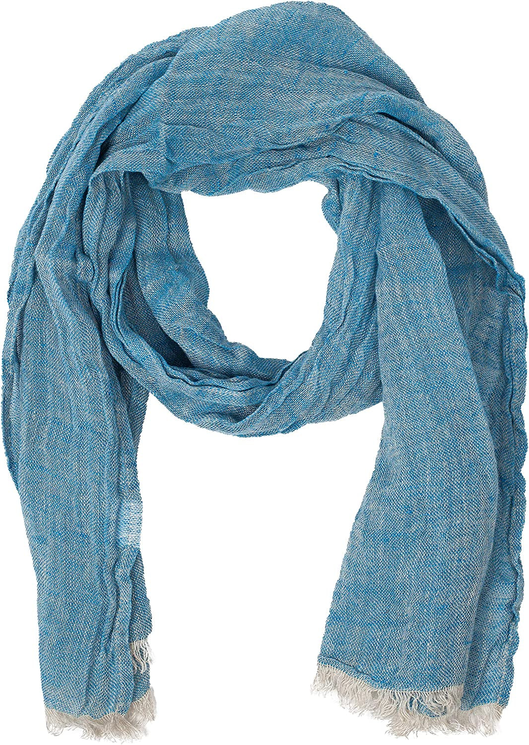 Lusie'S Linen Scarf - 100% Linen - Imported from Europe Apparel & Accessories > Clothing Accessories > Scarves & Shawls LUSIE'S LINEN Grayish Blue  