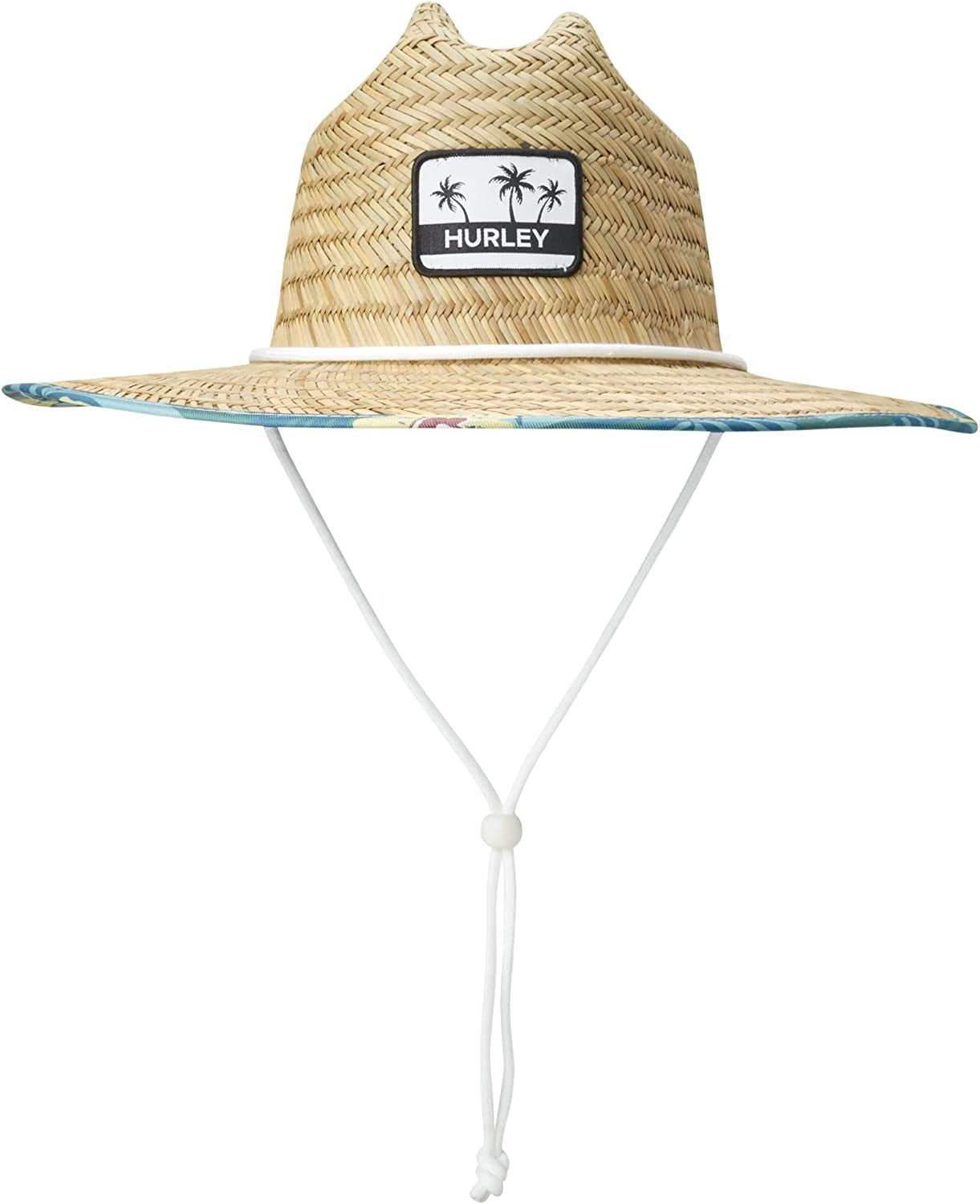 Hurley Women'S Straw Hat - Capri Medium Brim Real Straw Lifeguard Sun Hat with Chin Strap Apparel & Accessories > Clothing Accessories > Hats Hurley Melon Tint One Size 