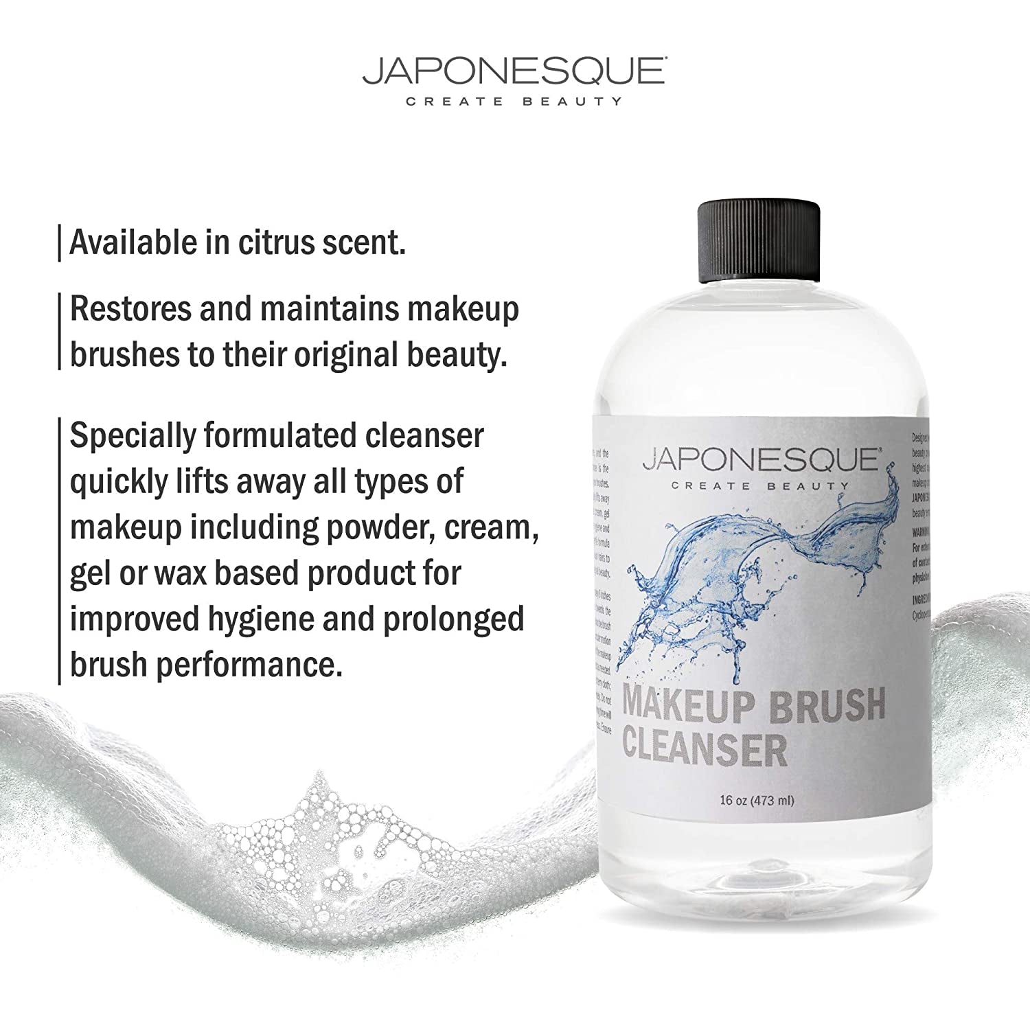 Japonesque Makeup Brush Cleansing Spray for Prolonged Performance of Natural and Synthetic Brushes, Cleans Brushes of All Types of Makeup, Rosewater Scent, 4Oz Health & Beauty > Personal Care > Cosmetics > Cosmetic Tools > Makeup Tools KYLIE MAX   