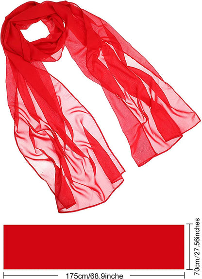WILLBOND Womens Shawl Chiffon Bridal Evening Soft Wrap Scarf, Chiffon Scarf Ribbon Scarf Satin Scarf for Women and Girls Apparel & Accessories > Clothing Accessories > Scarves & Shawls Willbond   