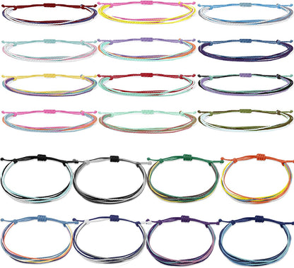 Choice of All String Bracelets for Teen Girls Boho Waterproof Bracelets Ankle Bracelets for Girls Christmas Gifts Wave Surfer Bracelets Summer Beach Anklets Apparel & Accessories > Jewelry > Anklets choice of all 20 pcs  