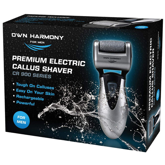 Electric Foot Callus Remover, Feet Scrubber: Own Harmony Rechargeable Mens Pedicure Tools Kit, Professional Electronic Foot Care File, Best for Hard Cracked Dead Skin and Powerful Pedi Spa, 3 Rollers Health & Beauty > Personal Care > Foot Care Own Harmony Gray  