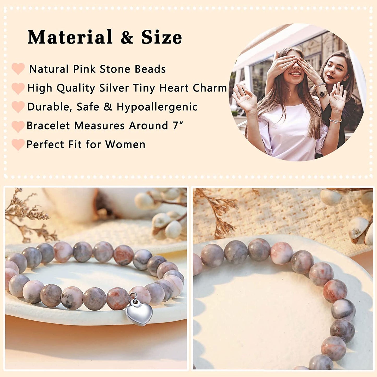 UNGENT THEM Sister/Sister in Law/Unbiological Sister/Big Sister/Best Friend/Friendship Bracelets for Women Birthday Christmas Valentine'S Day Gifts Apparel & Accessories > Jewelry > Bracelets UNGENT THEM   