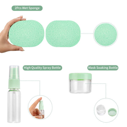 Face Mask Mixing Bowl Set, Boujean 12 Pcs DIY Facemask Mixing Tool Kit with Silicone Facial Mask Bowl Stick Spatula Silicone Brush Spray Bottle Puff Soaking Bottle Gauges Green Health & Beauty > Personal Care > Cosmetics > Cosmetic Tools > Skin Care Tools Boujean   