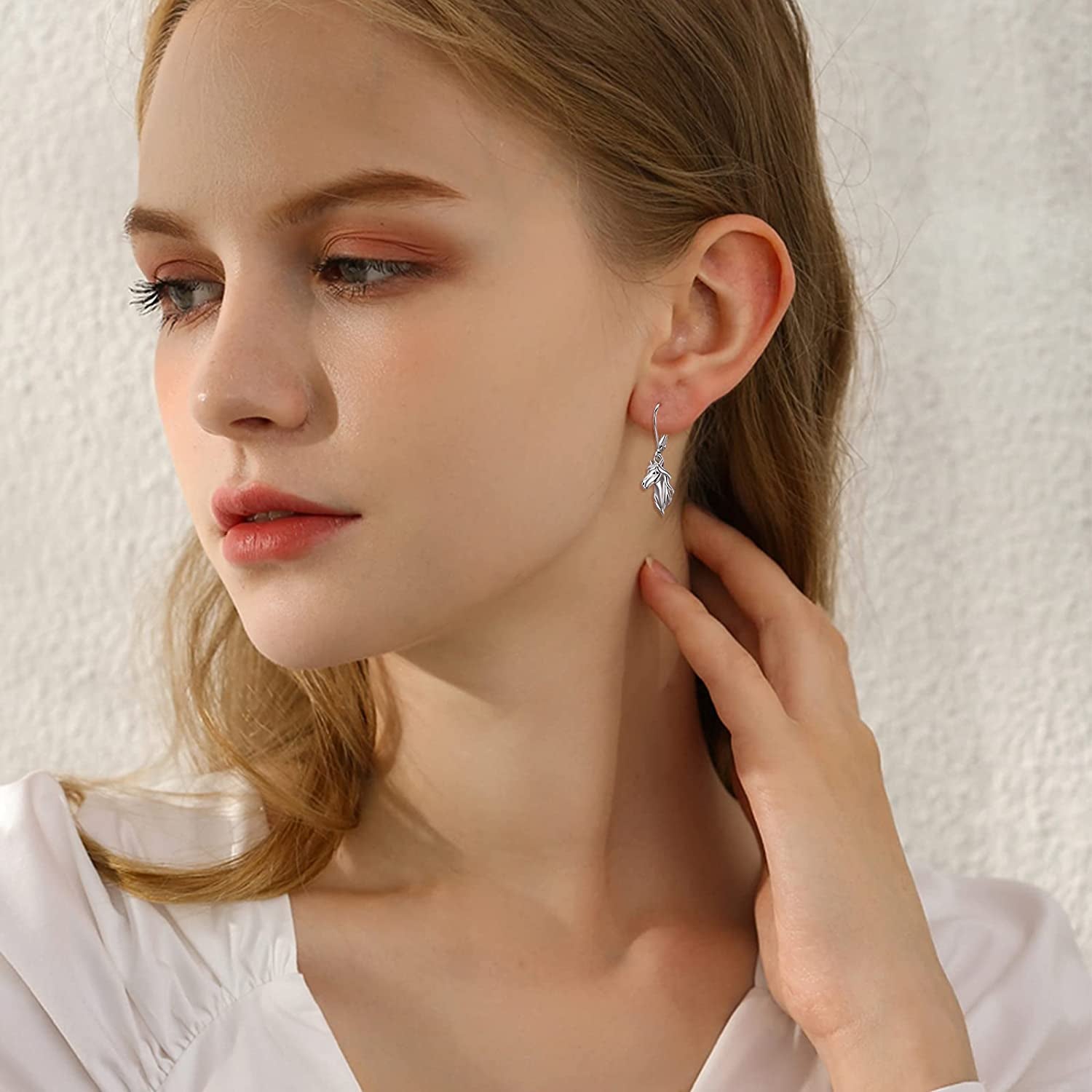 Horse Earrings 925 Sterling Silver Animal Horse Stud Earrings Horse Jewelry Gifts for Mother'S Day Women Girls Teens Horse Lovers Apparel & Accessories > Jewelry > Earrings Silikepa   