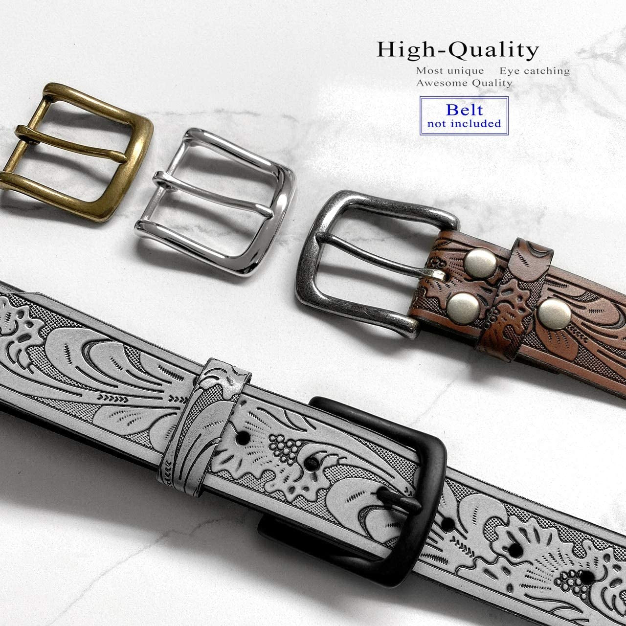 Replacement Belt Buckle Fits 1-1/2"(38Mm) Wide Belt Strap - Multi-Style Options Apparel & Accessories > Clothing Accessories > Belt Buckles Belts.com   
