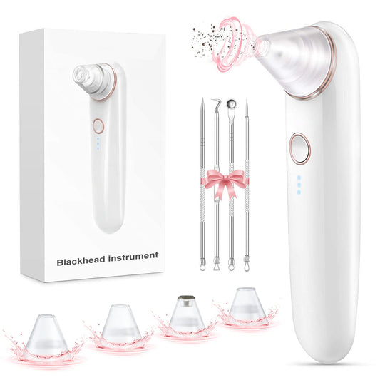 Blackhead Remover Pore Vacuum,Acne Remover,Comedone Whitehead Extractor Tool-3 Suction Power,4Probes,Usb Rechargeable Blackhead Vacuum Kit for Women & Men Health & Beauty > Personal Care > Cosmetics > Cosmetic Tools > Skin Care Tools eulumap   