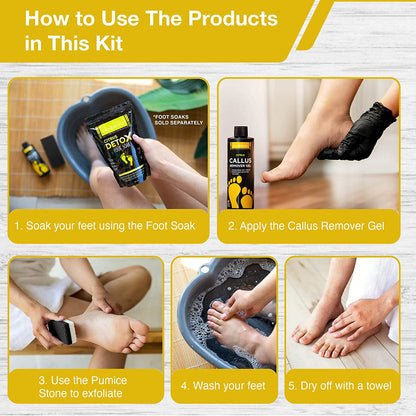 Daily Remedy Citrus Detox Callus Remover Gel & Pumice Stone for Feet - Extra Strength Professional Scrubber, Remove Tough Calluses, Dead Skin, Dry Cracked Heels - Home Pedicure Products for Feet Health & Beauty > Personal Care > Foot Care DAILY REMEDY   