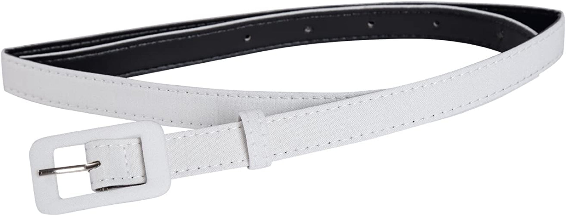 MUXXN Womens Belt- Solid Color Basic Belt for Casual Formal Dress or Jeans Apparel & Accessories > Clothing Accessories > Belts MUXXN White Large 