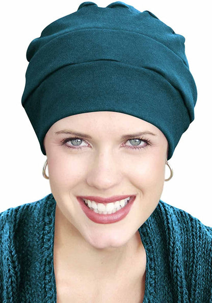 Headcovers Unlimited Three Seam Turban - 100% Cotton Hat Apparel & Accessories > Clothing Accessories > Headwear Headcovers Unlimited Blue Neptune One Size 