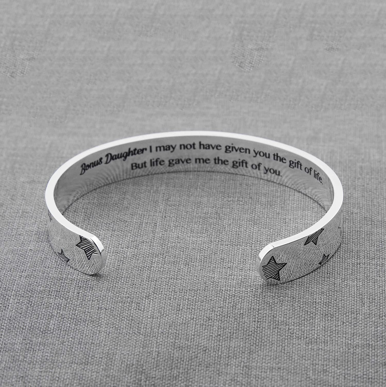 Arifoo Bracelets for Women Personalized Inspirational Jewelry Mantra Cuff Bangle Friend Encouragement Gift for Her Apparel & Accessories > Jewelry > Bracelets Arifoo   