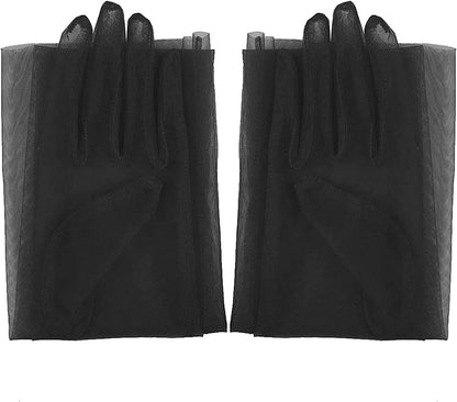 TAIKMD Women'S Tulle Evening Long Gloves Party Opera Photography Semi Sheer Wedding Bridal Glove Mittens Apparel & Accessories > Clothing Accessories > Gloves & Mittens TAIKMD   