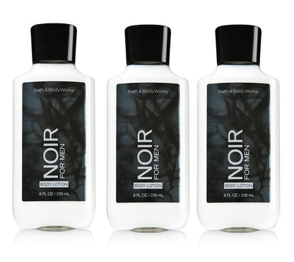 Lot of 3 Bath and Body Works Noir for Men Body Lotion 8 Fl Oz Health & Beauty > Personal Care > Cosmetics > Bath & Body Bath & Body Works   