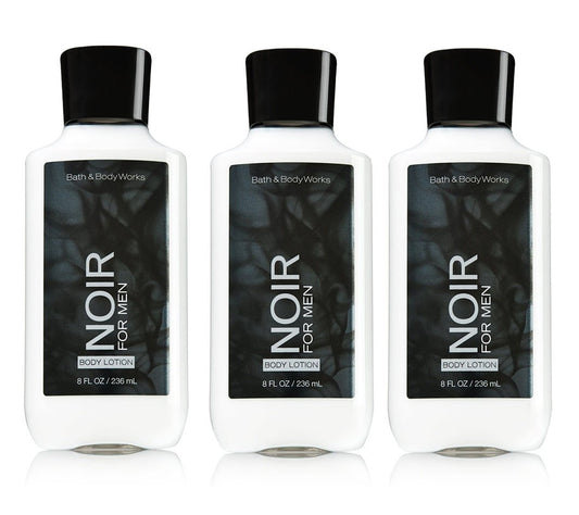 Lot of 3 Bath and Body Works Noir for Men Body Lotion 8 Fl Oz Health & Beauty > Personal Care > Cosmetics > Bath & Body Bath & Body Works   