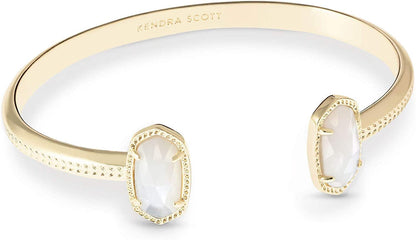 Kendra Scott Elton Cuff Bracelet for Women, Fashion Jewelry Apparel & Accessories > Jewelry > Bracelets Kendra Scott GOLD - IVORY MOTHER OF PEARL  