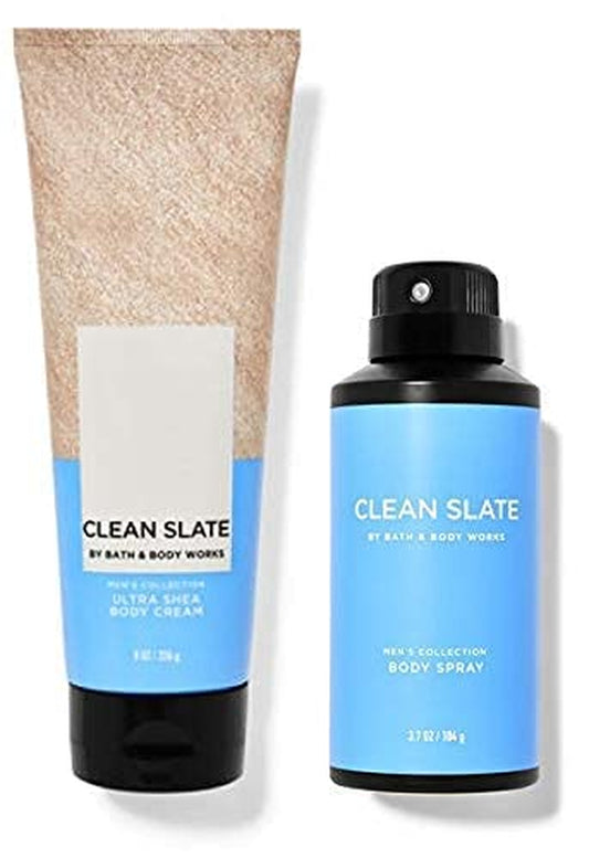 Bath and Body Works Clean Slate Duo Gift Set - Body Cream and Body Spray - Full Size Health & Beauty > Personal Care > Cosmetics > Bath & Body Bath & Body Works   