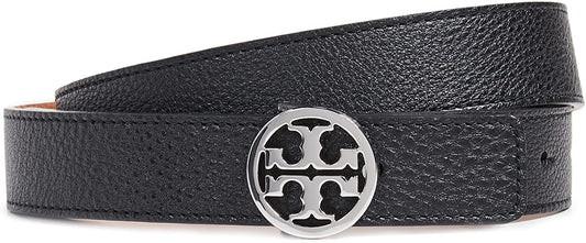 Tory Burch Women'S Reversible Belt Apparel & Accessories > Clothing Accessories > Belts Tory Burch Black/Silver Small 