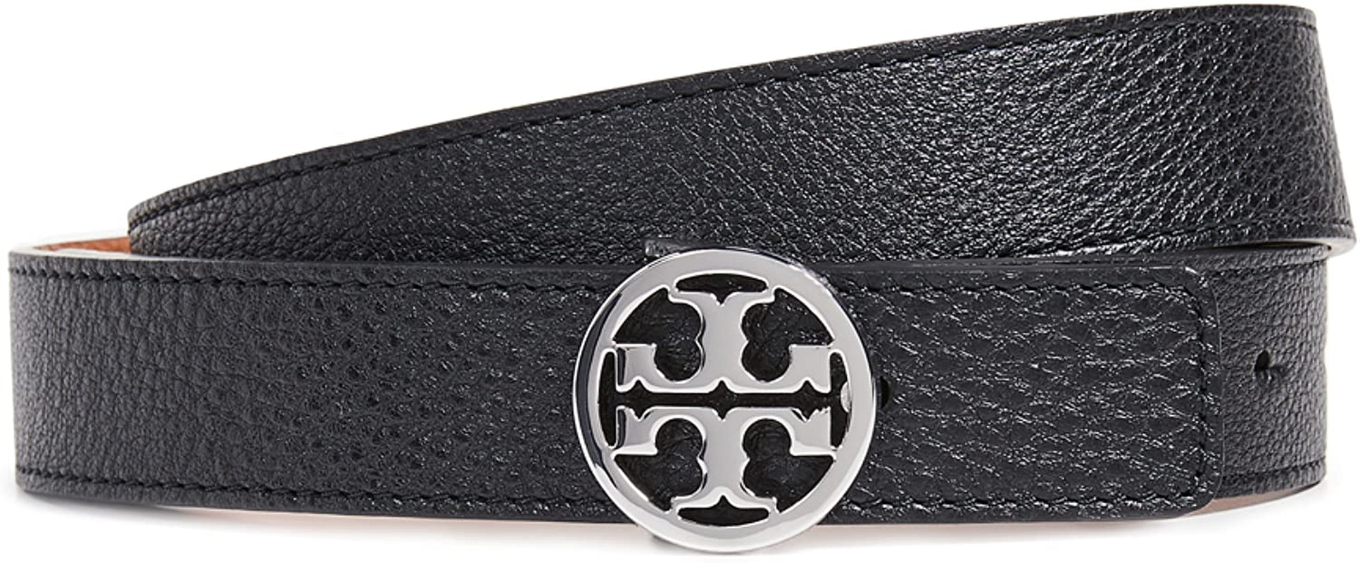 Tory Burch Women'S Reversible Belt Apparel & Accessories > Clothing Accessories > Belts Tory Burch Black/Silver Small 