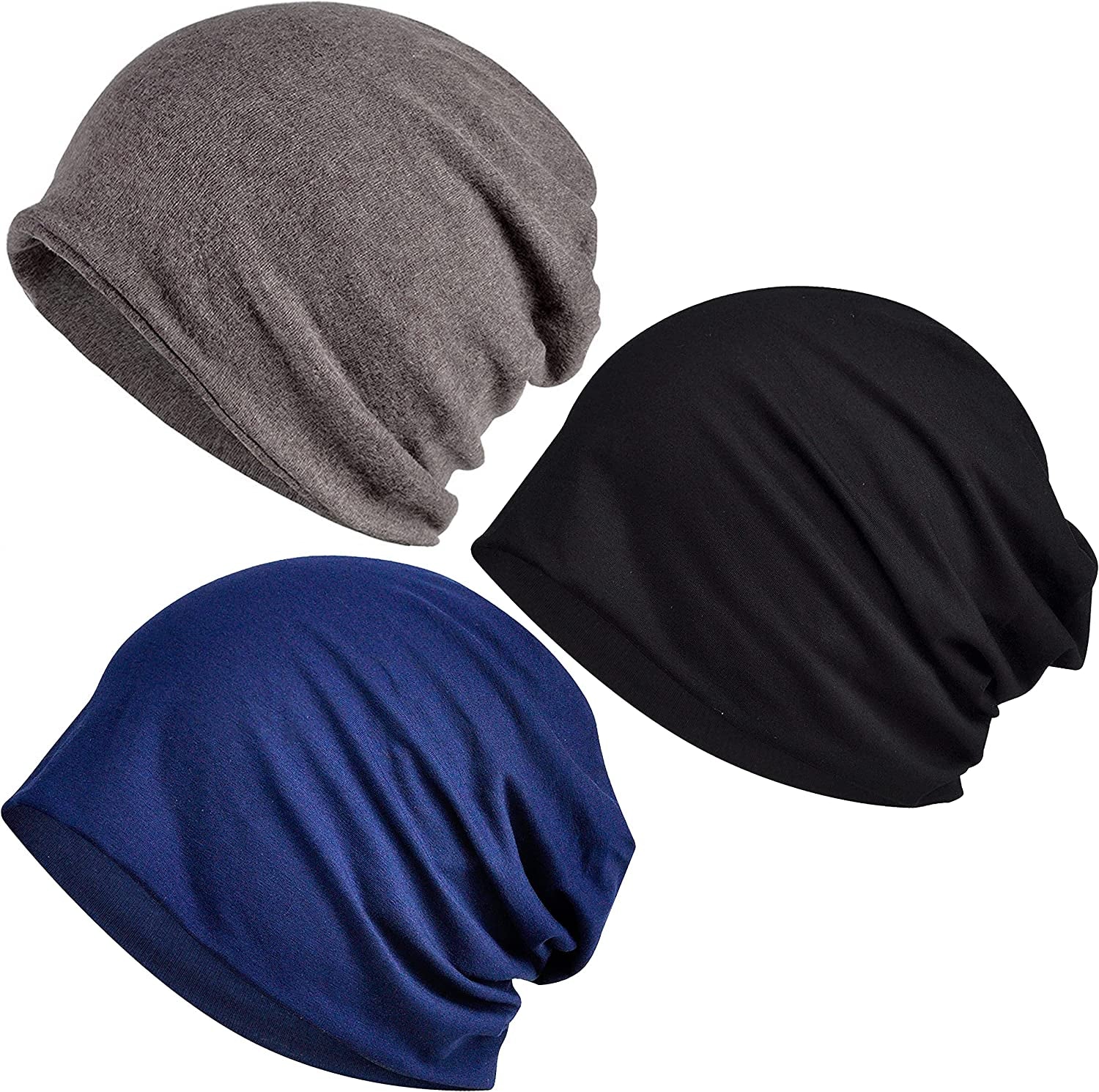 Kayier Women'S Baggy Casual Chemo Beanie Cap Apparel & Accessories > Clothing Accessories > Headwear Kayier 3 Pack-j  