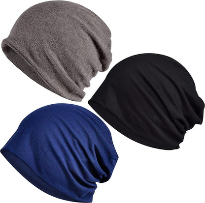 Kayier Women'S Baggy Casual Chemo Beanie Cap Apparel & Accessories > Clothing Accessories > Headwear Kayier 3 Pack-j  