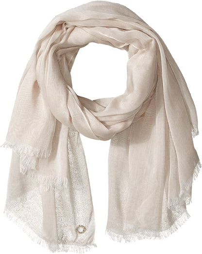 Calvin Klein Women'S Solid Chambray Scarf Apparel & Accessories > Clothing Accessories > Scarves & Shawls Calvin Klein Women's Accessories Latte One Size 