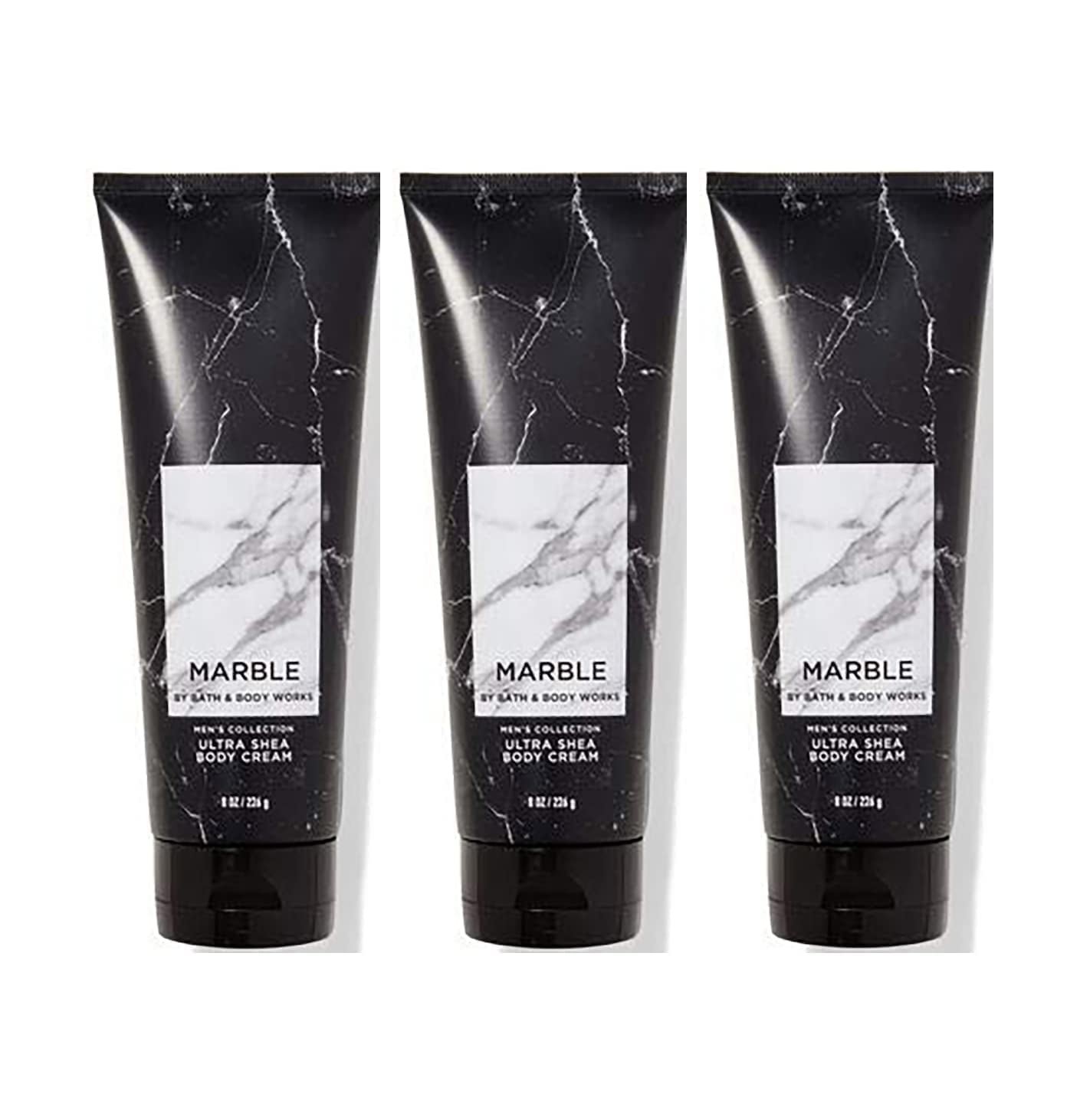Bath and Body Works Marble for Men Signature Ultra Shea Body Cream 8 Fl Oz Pack of 3 (Marble) Health & Beauty > Personal Care > Cosmetics > Bath & Body Bath & Body Works Marble  
